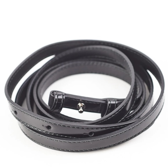 GUCCI GG INTERLOCKING ICON WALLET CROSSBODY BLACK CALFSKIN SILVER TONE HARDWARE - Picture 4 of 16